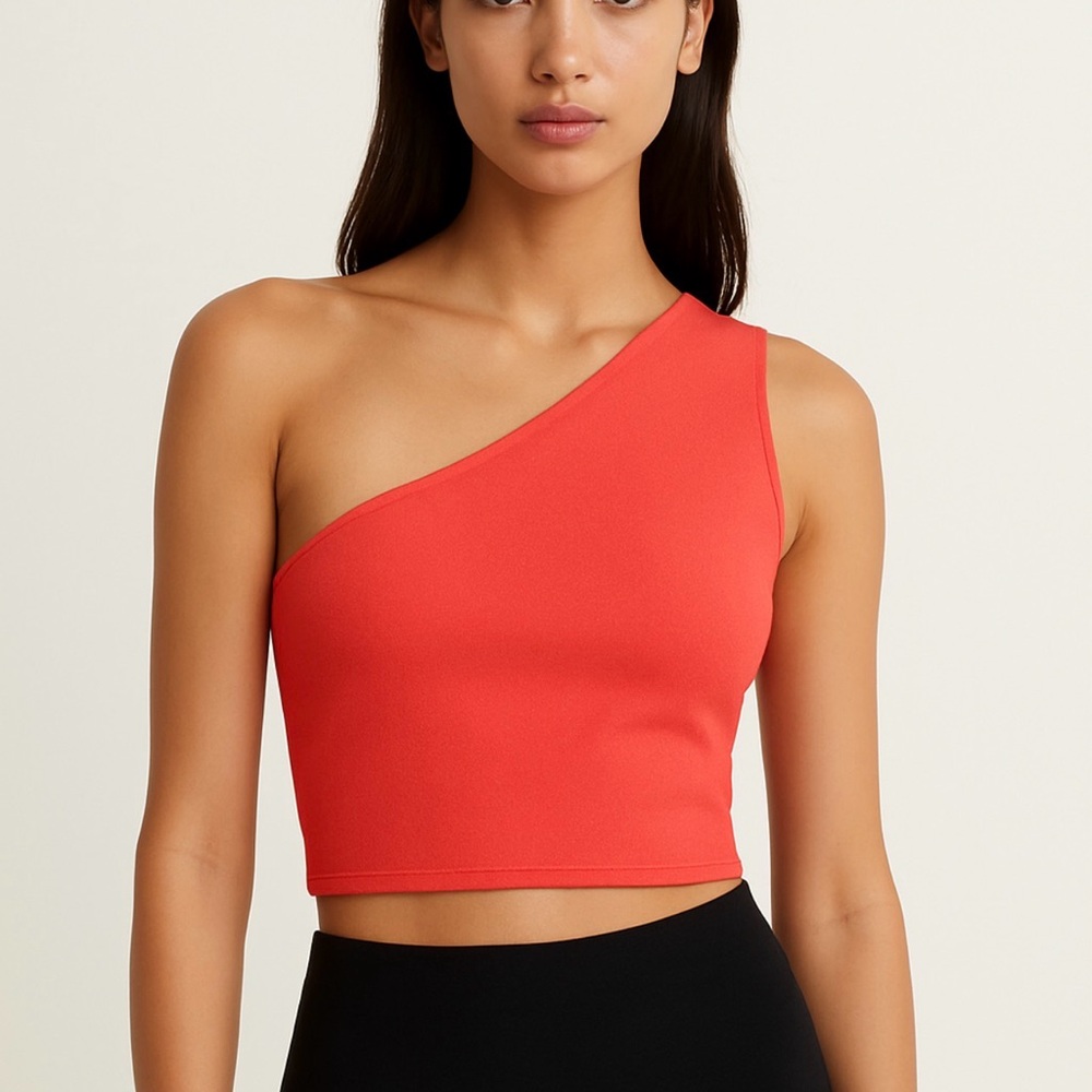 ALC One-Shoulder Red Women's Top